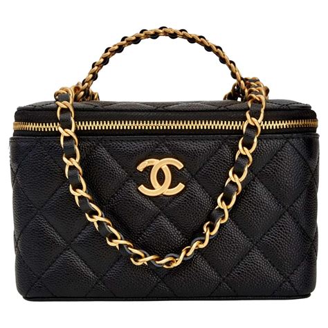 chanel vanity case black bag|Chanel vanity case 2022.